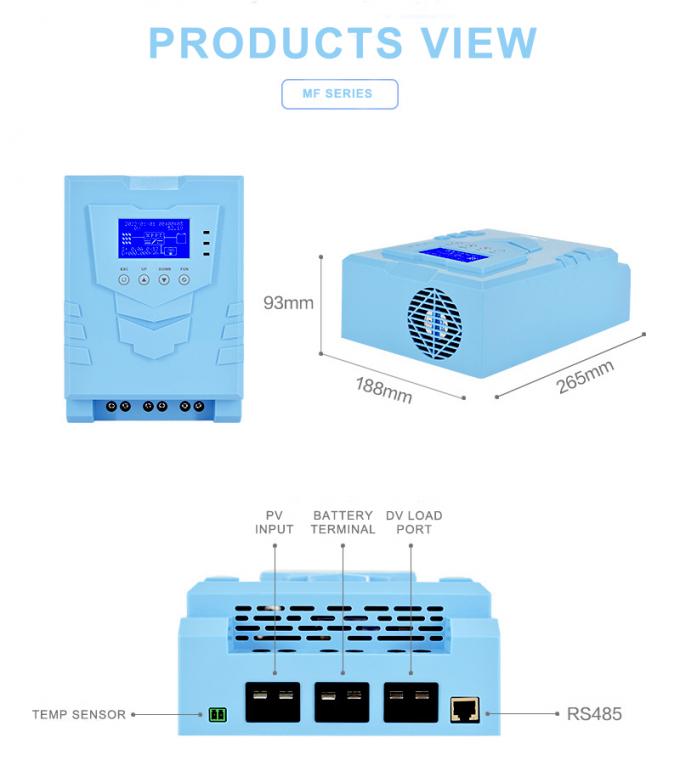 60A MPPT Solar Charge Controller High Efficiency 12V 24V 48V Over ...